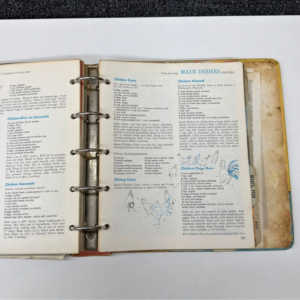 Betty Crocker's New Picture Cook Book 1961 First Edition 5-Ring Binder Vintage